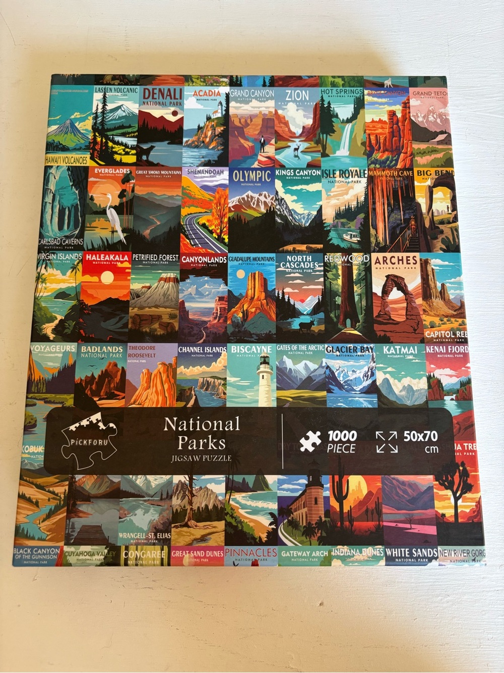 Pickforu National Parks Landscapes 1000pc Jigsaw Puzzle 50x70cm